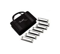 Fender Blues Deluxe Harmonica Pack of 7 with case (Keys C G A D F