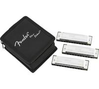 Fender© "Blues Deluxe Harmonicas" Armonica - Set di 3 - Borsa incluso