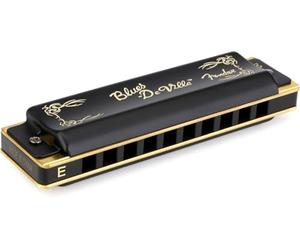 Fender Blues Deville Armonica Diatonica Blues in Mi Maggiore 10 Voci | Armonica a bocca professionale, scala di Mi, 10 voci, custodia inclusa, blues & rock, adulti, strumento a fiato diatonico