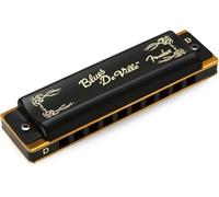 Fender Blues DeVille Armonica Diatonica Blues in Re 10 Fori | Armonica a bocca professionale, tono Re, adulti e principianti, blues & folk, piastre acciaio, corpo legno