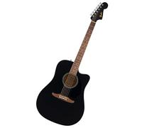Fender California Debut Redondo Dreadnought con cutaway chitarra acustica CE, top in abete, battipenna nero, nero