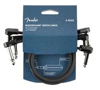 Fender Cavo patch Blockchain da 30,5 cm, cavo per chitarra, accessori per chitarra, confezione da 3, angolo/angolo