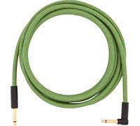 Fender Cavo Strumenti Jack 6,3mm MM Staight/Angled Green 3mt Festival Hemp