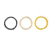Fender Cavo telato Pure Vintage, 22 AWG, nero, bianco, giallo, 10FT