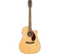 Fender CD-140SCE Chitarra Elettroacustica Dreadnought con Preamp, Natural | Tavola armonica in abete massello, pickup Fishman, accordatore incorporato, custodia rigida inclusa