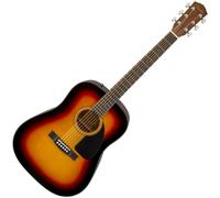 Fender CD-60 Dreadnought V3 DS Chitarra Acustica, Tastiera in Noce, Tonalità Marrone, Include lezioni virtuali gratuite su Fender Play