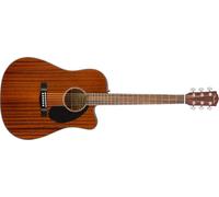 Fender CD-60SCE Dreadnought Chitarra Acustica Elettrificata, Mogano Naturale, Include lezioni virtuali gratuite su Fender Play