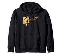 Fender Classic Retro Orange Logo Felpa con Cappuccio