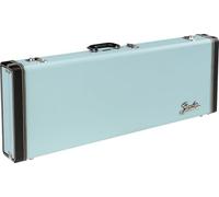 Fender Classic Series Wood Case Strat/Tele, Sonic Blue | Custodia rigida in legno vintage, compatibile Strat & Tele, serratura, finitura Sonic Blue, protezione superiore