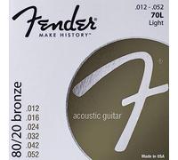 Fender, Corde 80/20 per chitarra acustica, rivestite di bronzo, 12-52