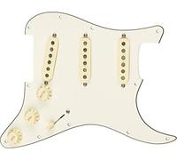 Fender CS Texas Special Pickguard Stratocaster Pre-Cablato S/S/S | Aggiornamento plug-and-play, pickup CS Texas Special S/S/S, suono blues potente, bianco pergamena, facile installazione