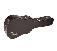Fender Custodia Rigida Chitarra Acustica Dreadnought, Nera | Adatto a chitarre dreadnought a 6 e 12 corde, imbottitura in schiuma da 2,5 cm, rivestimento interno in peluche spesso