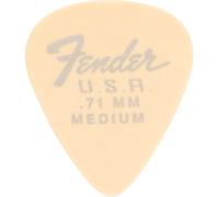 Fender Plettri DURA-TONE Delrin Forma 351 Medio 0,71 mm – 12 pezzi Olympic White