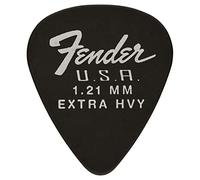 Fender Dura-Tone Guitar Picks 351 Shape, 1.21, Black, 12-Pack
