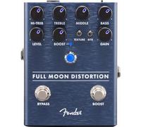 Fender Effetti Pedale Full Moon Distorsione Blu Supporto Batteria 9V NUOVO