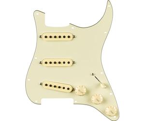 Fender Eric Johnson Pre-Wired Strat Pickguard SSS 1-ply Mint - Pickguard a bobina singola per chitarra