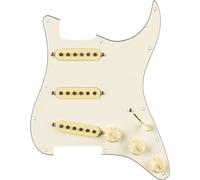 Fender Eric Johnson Pre-Wired Strat Pickguard SSS 3-ply Parchment, pickup a bobina singola per chitarre