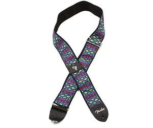 Fender, Eric Johnson The Walter Signature Strap, Blue with Multi,Colored Triangle Pattern