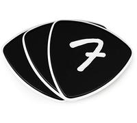 Fender F-Grip 346 Plettri per Chitarra - Nero (Pacco da 3 Pz.)