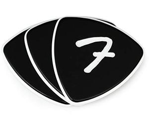 Fender F-Grip 346 Plettri per Chitarra - Nero (Pacco da 3 Pz.)