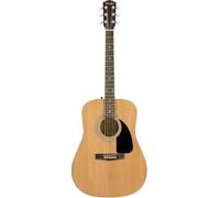 Fender FA-115 Dreadnought Set Chitarra Acustica, Tastiera in Noce, con Custodia Trasportabile per Chitarra, Cinghia, Mediatori, Corde, Lezioni Online, Naturale