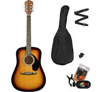 FENDER FA-125 SB DREADNOUGHT CHITARRA ACUSTICA COLORE SUNBURST COMPLETA DI BORSA + TRACOLLA + ACCORDATORE A CLIP