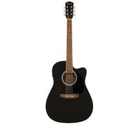 Fender FA-25CE Alternative Series Dreadnought, Chitarra Acustica Elettrica Chitarra per Principianti, con garanzia di 2 anni, include Accordatore integrato e Controlli di volume e tono integrati, Nero