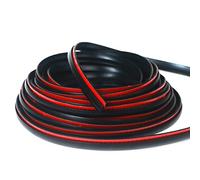 Fender Flares Bordo Trim per auto e camion, guarnizione in gomma/guarnizione per parafanghi universali, legami con nastro adesivo 3M di grado automobilistico, stile T, lunghezza 9,6 m