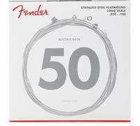 Fender 073-9050-405 Corde per basso in acciaio inossidabile 9050, acciaio piatto, bobine 9050ML .050-.100, (4)