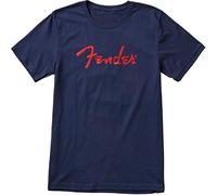 Fender© »Foil Spagetti Logo« T-Shirt - Taglia: S - Colore: Blu