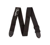 Fender Logo Strap Black/Gray Logo Tracolla per chitarra, cinturino nero da 2"