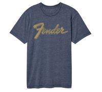Fender - Logo Usurato - Classici Americani - Blu Solido Manica Corta Vintage W