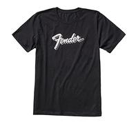 Fender© - Maglietta con logo 3D, taglia M, colore: Nero