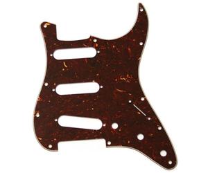 Fender® »MODERN-STYLE STRATOCASTER® S/S/S PICKGUARD - 11-HOLE« Battipenna per chitarra elettrica | 4-strati | Finitura: Tortoise