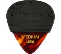 Fender Mojo Grip Picks, Zelluloid, Größe M, 3er-Pack, Schildpatt