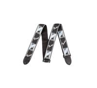 Fender Tracolla Cinta per Chitarra Monogram Strap Black 5x133cm Azzurro Pelle
