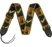 Fender Monogrammed Strap Black/Yellow/Brown 2" Tracolla per chitarra in nylon