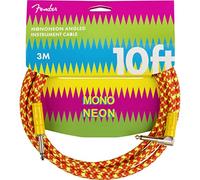 Fender MonoNeon Instrument Cable 10 feet Orange Instrument Cable, 3 m