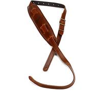 Fender, MUSTANG VINTAGE SADDLE STRAP Tracolla in pelle per Chitarra, Colore Cognac