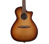 Fender Newporter Guitare électro-acoustique classique avec housse de transport Cognac vieilli