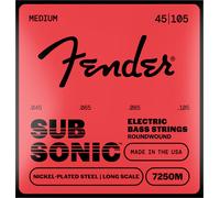 Fender Super 7250 String Set For Electric Bass, 045/105 Gauge, Long Scale, Nickel Plated