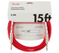 Fender Original Series Cavo per Strumento, per Chitarra Elettrica e Basso, 4,5m, Dritto/Dritto, Fiesta Red