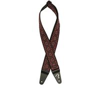 Fender Pasadena - Tracolla per chitarra in tessuto, colore: Rosso LATTICE