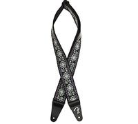 Fender Pasadena - Tracolla per chitarra, in tessuto, motivo loto, colore: Blu