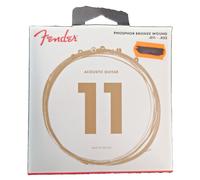 Fender Phosphor Bronze Wound Muta Set 6 Corde Chitarra Acustica 11-52 Usa
