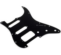 Fender 005 - 5267 - 000 3 Ply Black 11-Hole Mount H/S/S Stratocaster Pickguard (3 Screw Mounting humbucking Pickup)