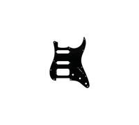 Fender Pickguard Strat HSS 3 Strati Nero 11 Fori 005-5267-000 | Battipenna Strat HSS originale Fender, 3 strati nero, 11 fori, montaggio humbucker, accessorio chitarra elettrica