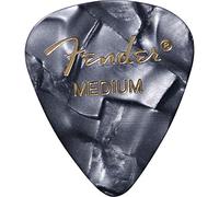 Fender Picks 351 Black Moto medium 12-Pack Premium Celluloid - Set di plettri