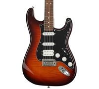 Fender Player Plus Top Stratocaster - Chitarra elettrica, Tobacco Burst, tastiera Pau Ferro