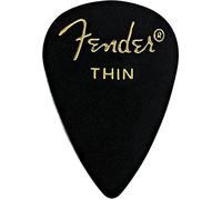 Fender Plettri classici in celluloide 351 forma, nero, sottile, confezione da 144
